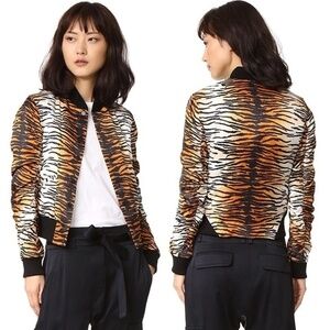 SILK✨A.L.C. Lloyd Tiger Bomber Jacket